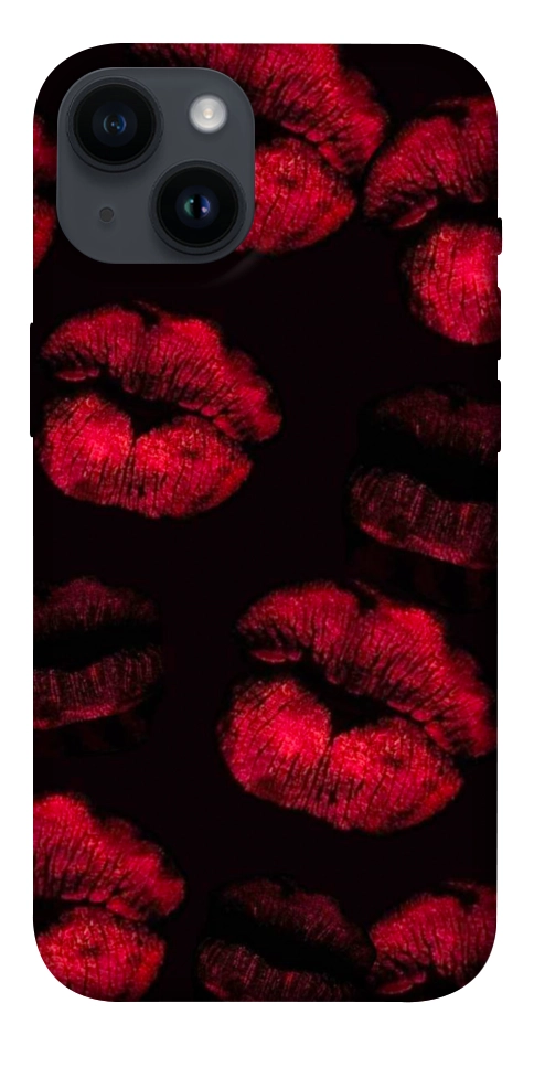 Чехол Kisses on black для iPhone 14