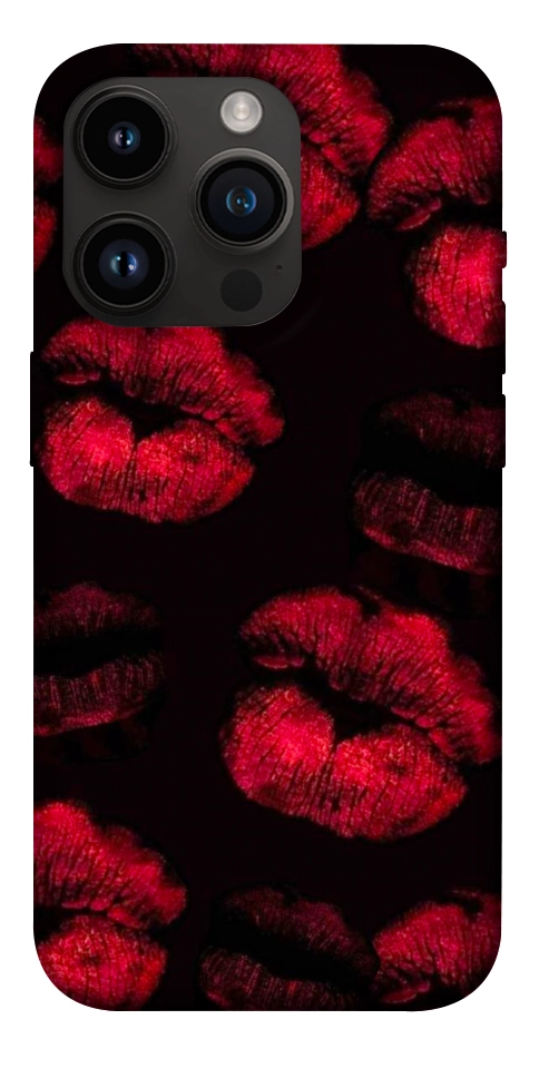 Чехол Kisses on black для iPhone 14 Pro