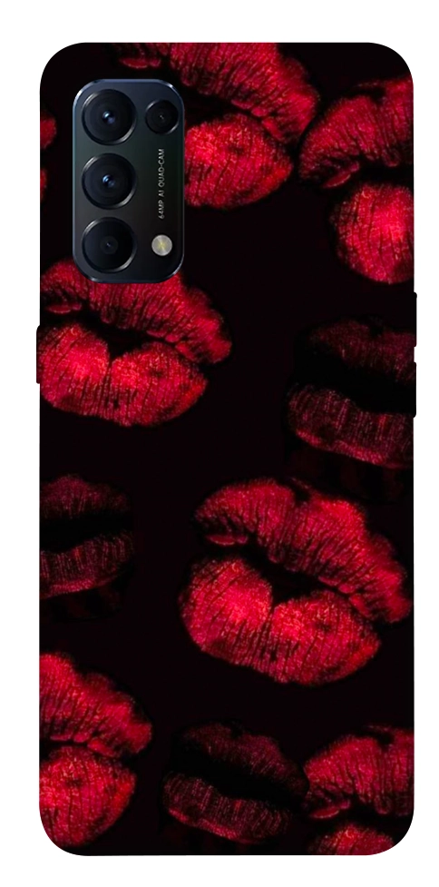 Чехол Kisses on black для Oppo Reno 5 4G