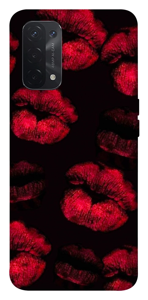 Чехол Kisses on black для Oppo A74 5G