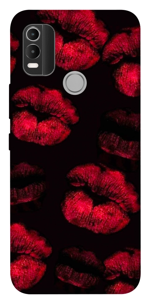 Чехол Kisses on black для Nokia C21 Plus