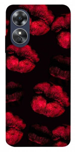 Чехол Kisses on black для Oppo A17