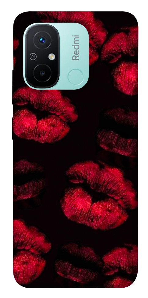 Чехол Kisses on black для Xiaomi Redmi 12C