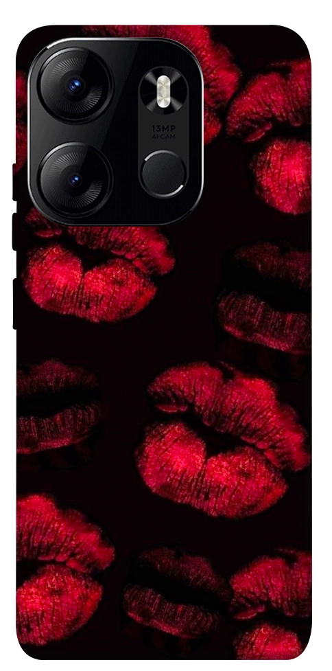 Чехол Kisses on black для Tecno Spark Go 2023
