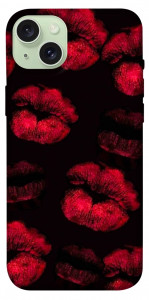 Чехол Kisses on black для iPhone 15 Plus