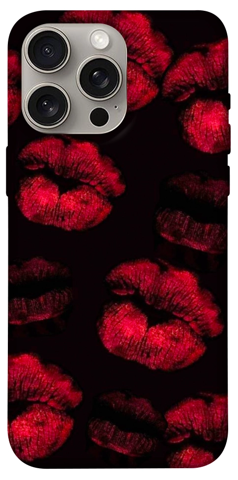 Чехол Kisses on black для iPhone 15 Pro Max