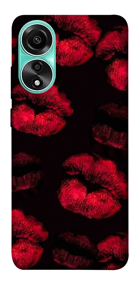 Чехол Kisses on black для Oppo A78 4G