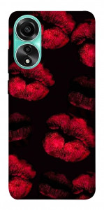 Чохол Kisses on black для Oppo A78 4G