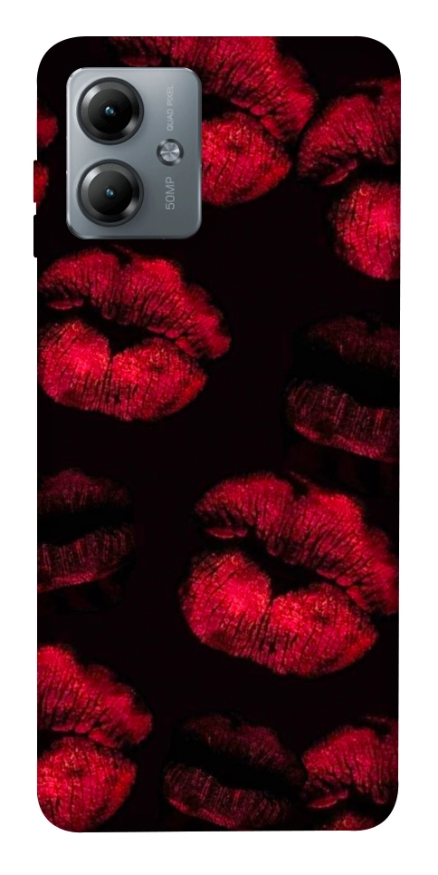 Чехол Kisses on black для Motorola Moto G14