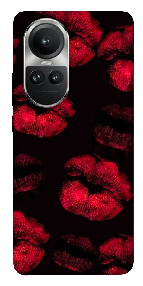 Чехол Kisses on black для Oppo Reno 10