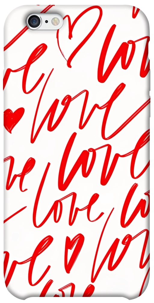 Чехол Love handwriting для iPhone 6
