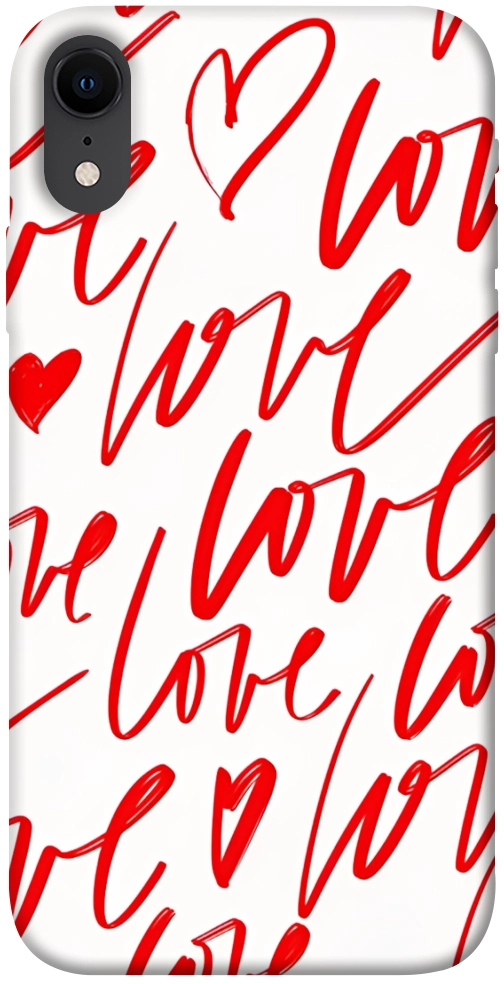 Чехол Love handwriting для iPhone XR