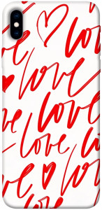 Чохол Love handwriting для iPhone XS Max