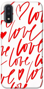 Чохол Love handwriting для Galaxy A01