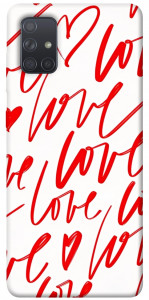 Чехол Love handwriting для Galaxy A71 (2020)
