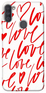 Чохол Love handwriting для Galaxy A11 (2020)