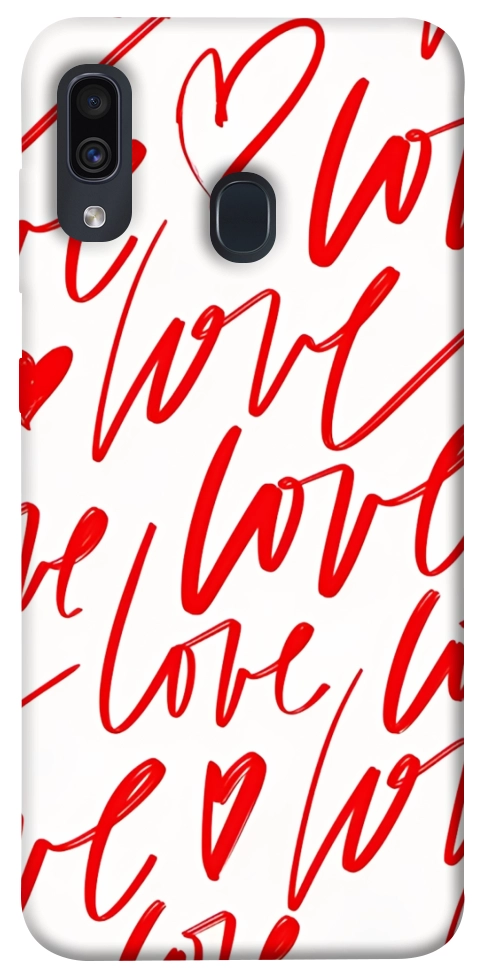 Чехол Love handwriting для Galaxy A30 (2019)