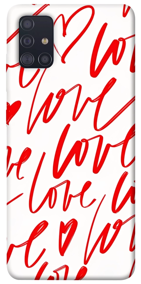 Чехол Love handwriting для Galaxy A51 (2020)