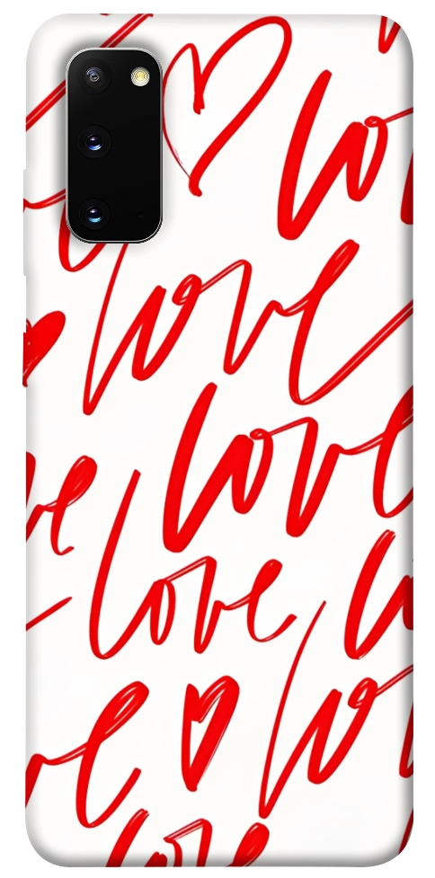 Чохол Love handwriting для Galaxy S20 (2020)