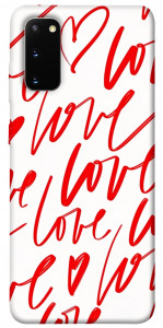 Чохол Love handwriting для Galaxy S20 (2020)