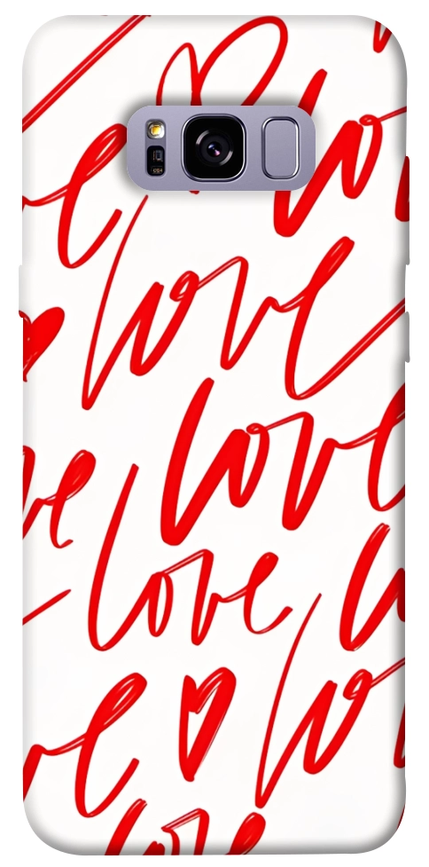 Чехол Love handwriting для Galaxy S8+