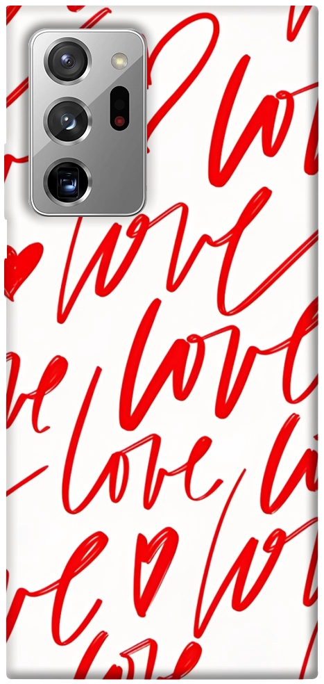 Чехол Love handwriting для Galaxy Note 20 Ultra