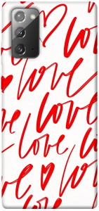 Чохол Love handwriting для Galaxy Note 20