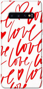 Чохол Love handwriting для Galaxy S10 (2019)