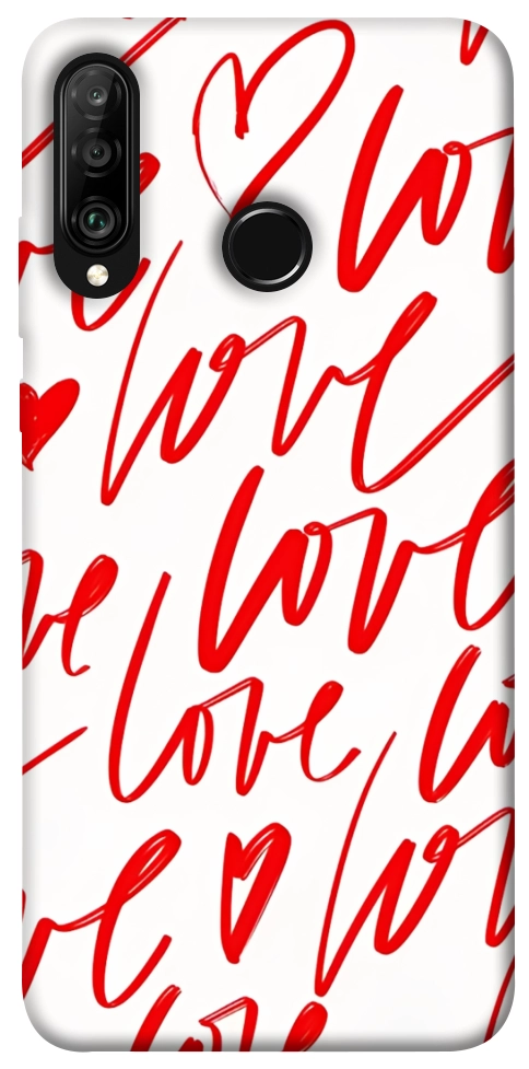 Чехол Love handwriting для Huawei P30 Lite