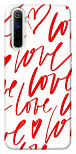 Чехол Love handwriting для Realme 6