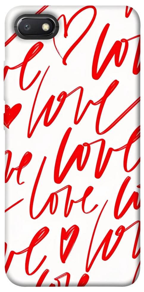 Чехол Love handwriting для Xiaomi Redmi 6A