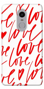 Чохол Love handwriting для Xiaomi Redmi Note 4X