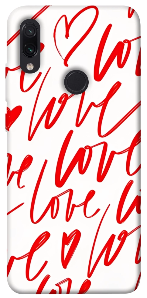 Чехол Love handwriting для Xiaomi Redmi Note 7