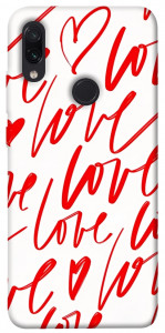 Чехол Love handwriting для Xiaomi Redmi Note 7
