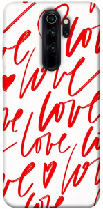 Чохол Love handwriting для Xiaomi Redmi Note 8 Pro