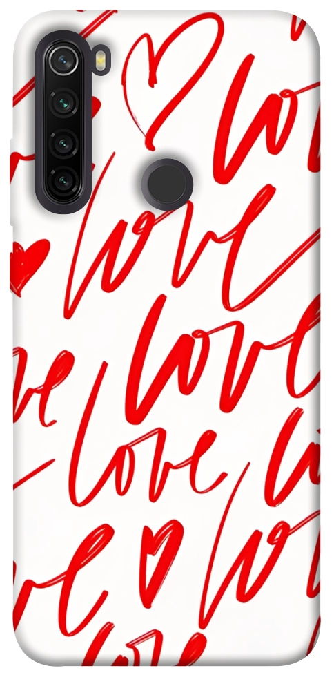 Чехол Love handwriting для Xiaomi Redmi Note 8T