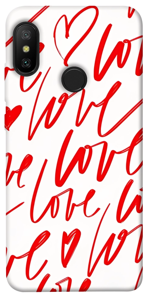 Чехол Love handwriting для Xiaomi Redmi 6 Pro