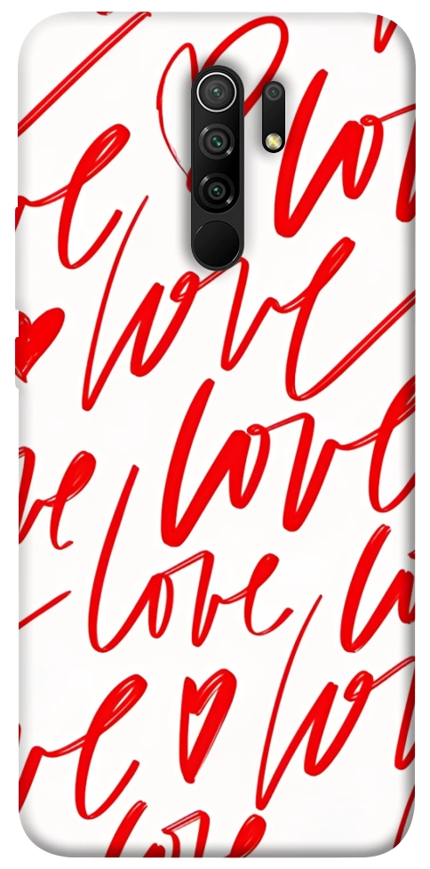 Чехол Love handwriting для Xiaomi Redmi 9