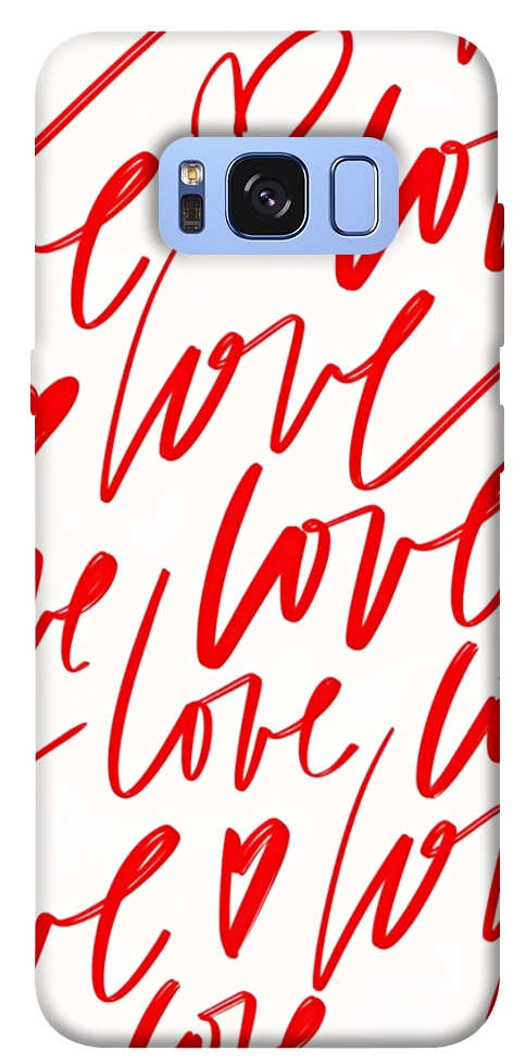 Чехол Love handwriting для Galaxy S8 (G950)