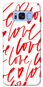 Чехол Love handwriting для Galaxy S8 (G950)
