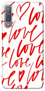Чохол Love handwriting для Galaxy A7 (2018)