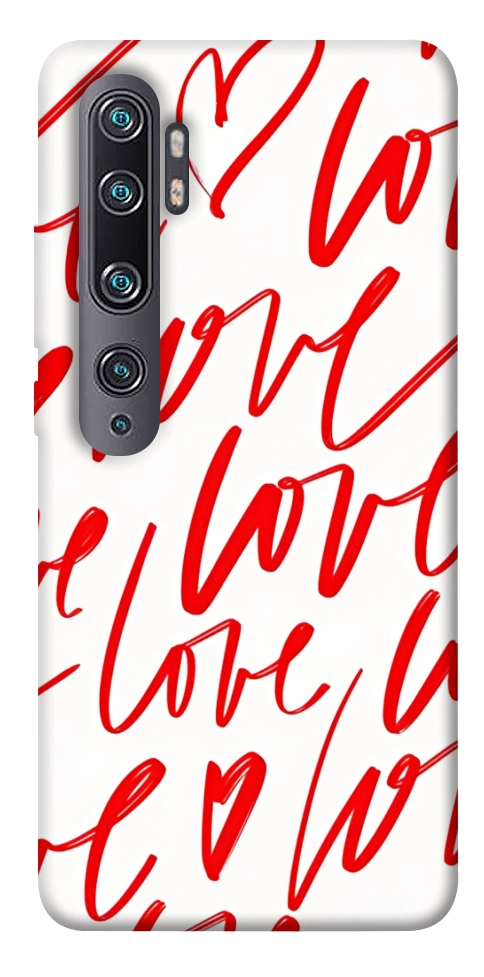 Чехол Love handwriting для Xiaomi Mi Note 10