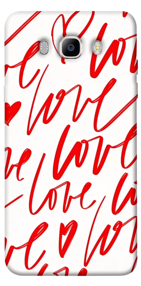Чехол Love handwriting для Galaxy J7 (2016)