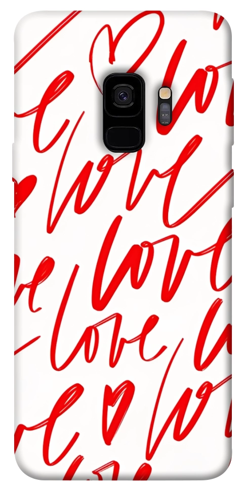 Чехол Love handwriting для Galaxy S9