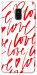 Чехол Love handwriting для Galaxy A8 (2018)