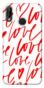 Чехол Love handwriting для Huawei P20 Lite