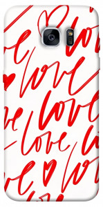 Чохол Love handwriting для Galaxy S7 Edge