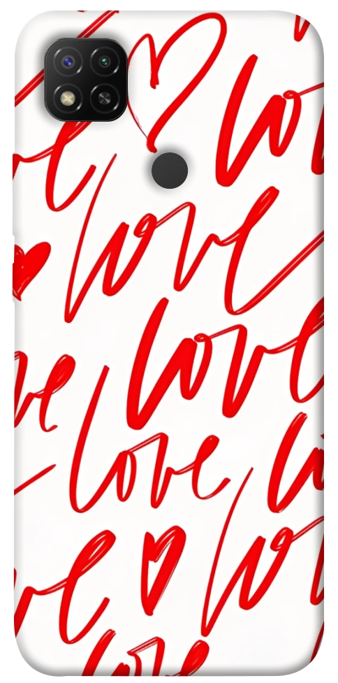 Чехол Love handwriting для Xiaomi Redmi 9C