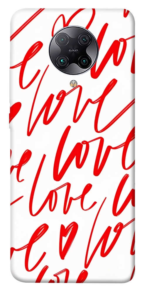 Чехол Love handwriting для Xiaomi Redmi K30 Pro