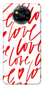 Чохол Love handwriting для Xiaomi Poco X3 NFC